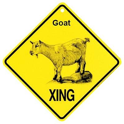 Goat Crossing Xing Sign New Made In Usa