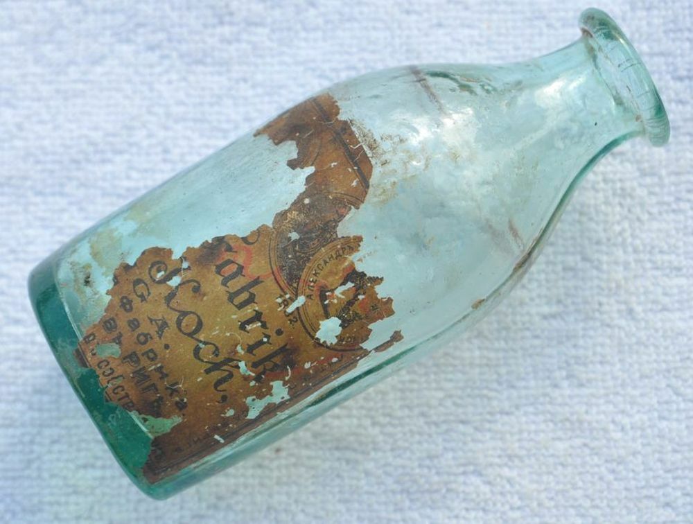 1900s Imperial Russia Koch Varnish Factory In Riga Bottle Original Label