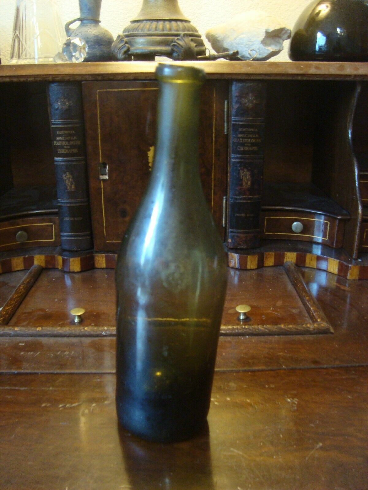 Circa 1860 Antique Pontil Wine Bottle Stunning Condition
