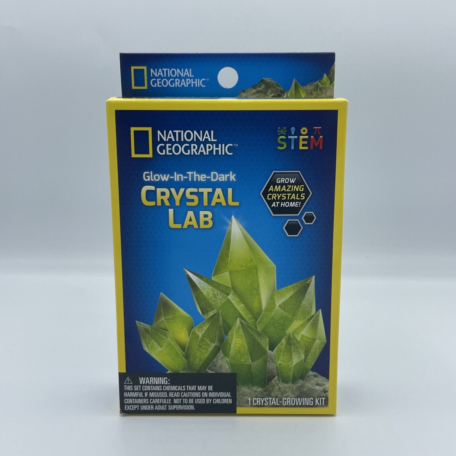National Geographic Glow-in-the-dark Crystal Lab Crystal Grow Kit New Free Ship