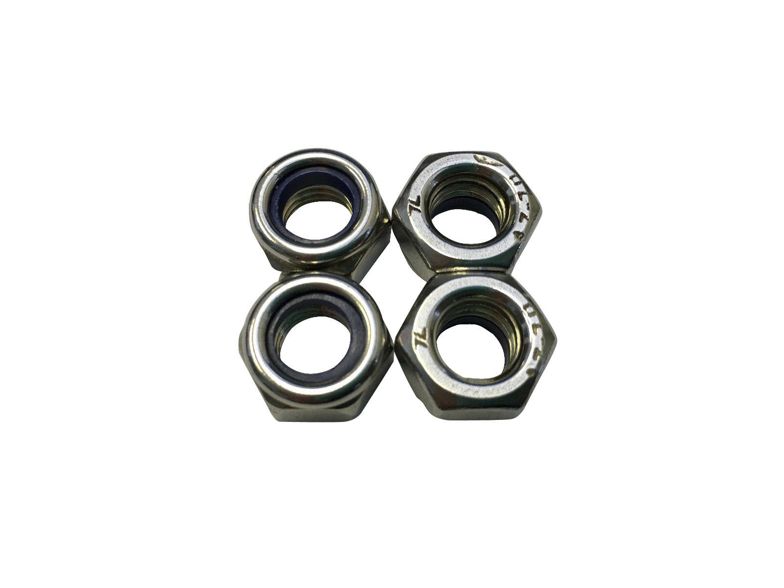 Metric Lock Nuts For Motorcycles Scooters General Hardware (4 Pieces)