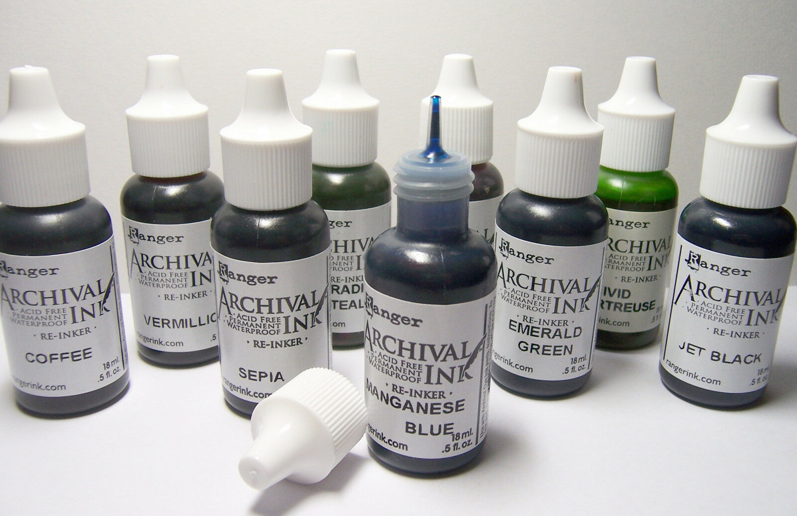Ranger Archival Reinker .5oz Refill Ink For Stamp Pads Select From 33 Colors