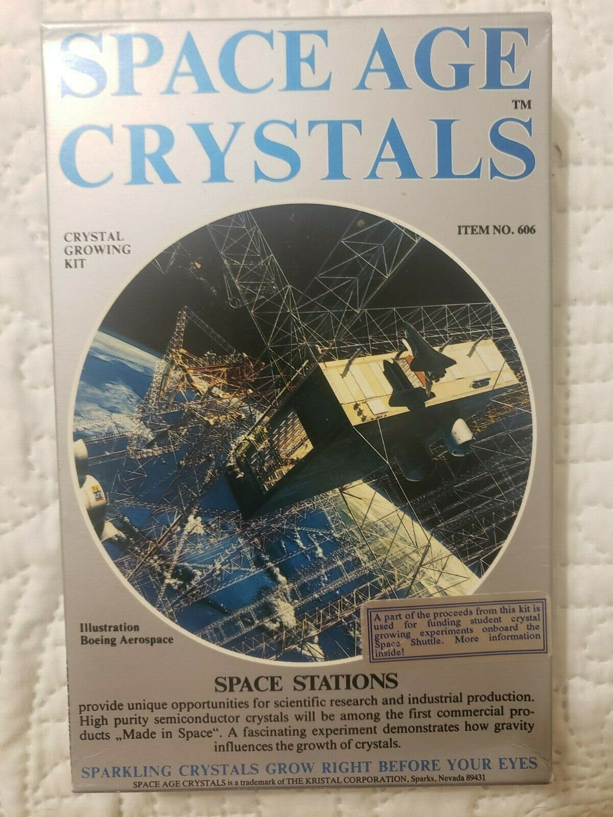 Space Age Crystals No 606 Growing Kit. Fun To Watch Develop,.