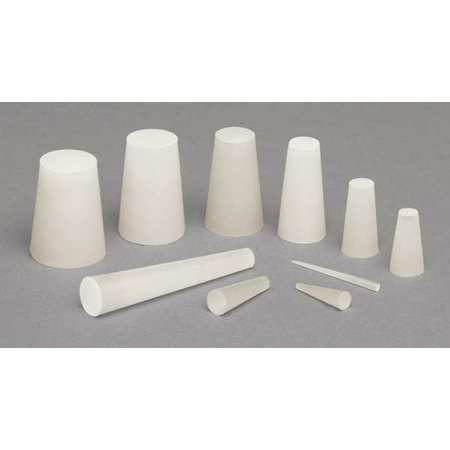 Tapecase Sts Max: 2-1/2"; Min: 2-1/8" Dia., Silicone, Tapered, Stopper