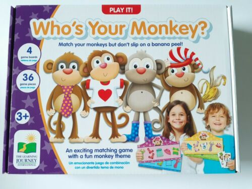 Toddler Motor Skills Tactile Game Who's Your Monkey? The Leaning Journey Ages 3+