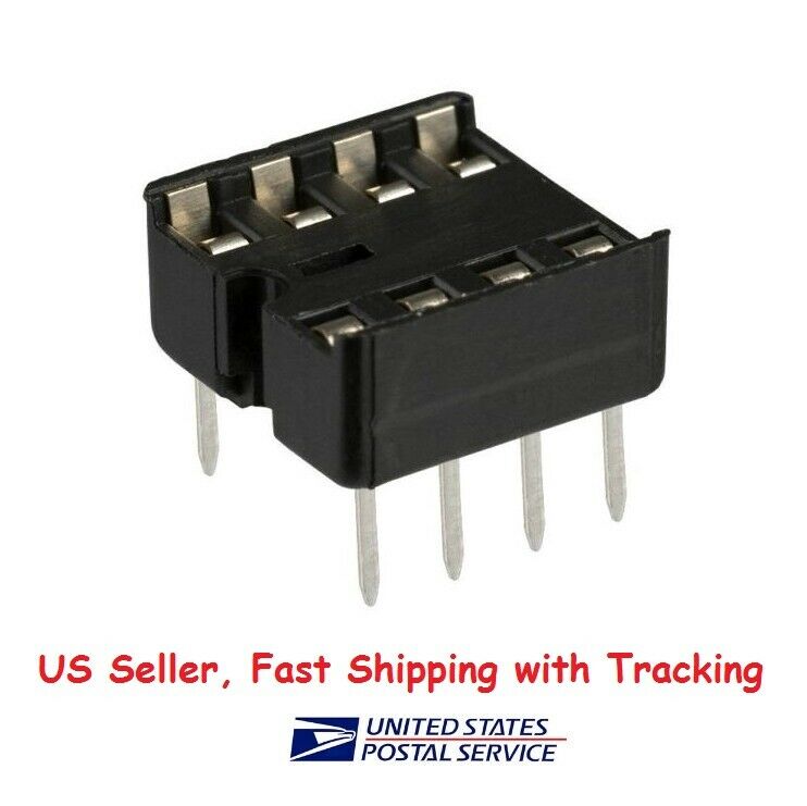20 Pcs 8 Pin Dip Ic Sockets Adaptor Solder Type Socket - Us Seller Fast Shipping