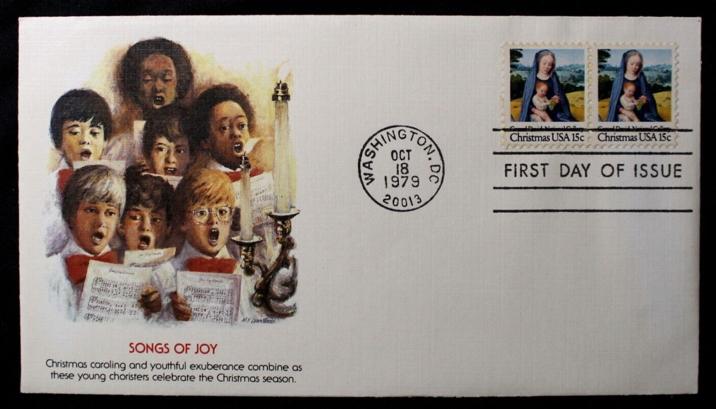 Us Stamps Fdc - #1799 - Christmas 1979 - 15¢ Virgin And Child Grfc22