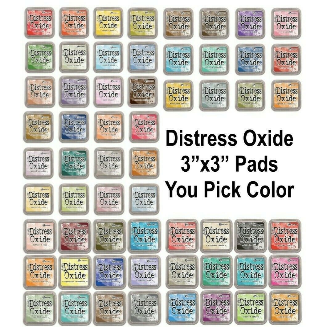 Ranger Tim Holtz Distress Oxide Ink Pads- Single 3"x3" Ink Pad Color- U Pick!