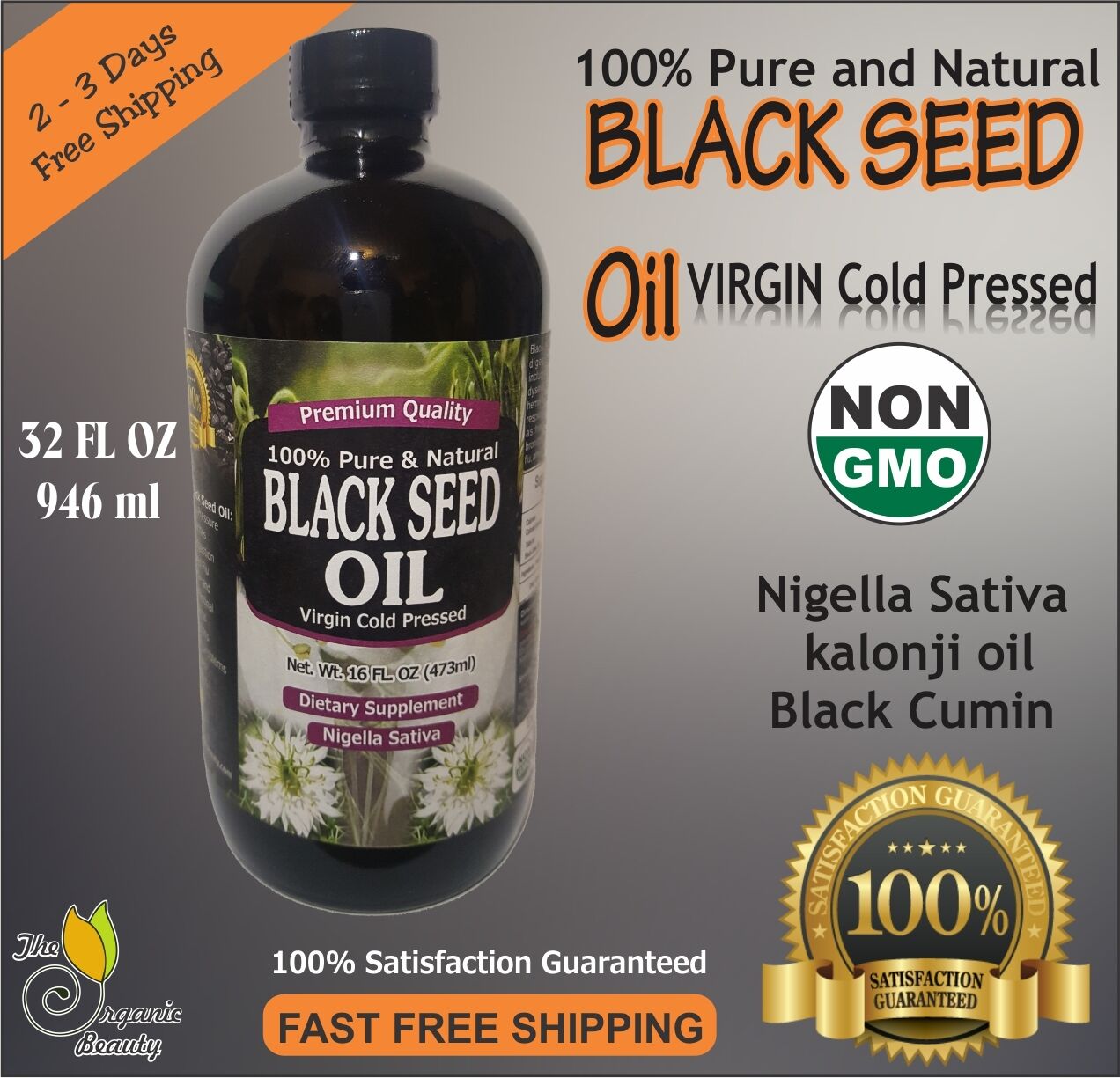 Non Gmo 100% Pure Black Cumin Seed Oil Edible Cold Pressed Cumin Nigella Sativa