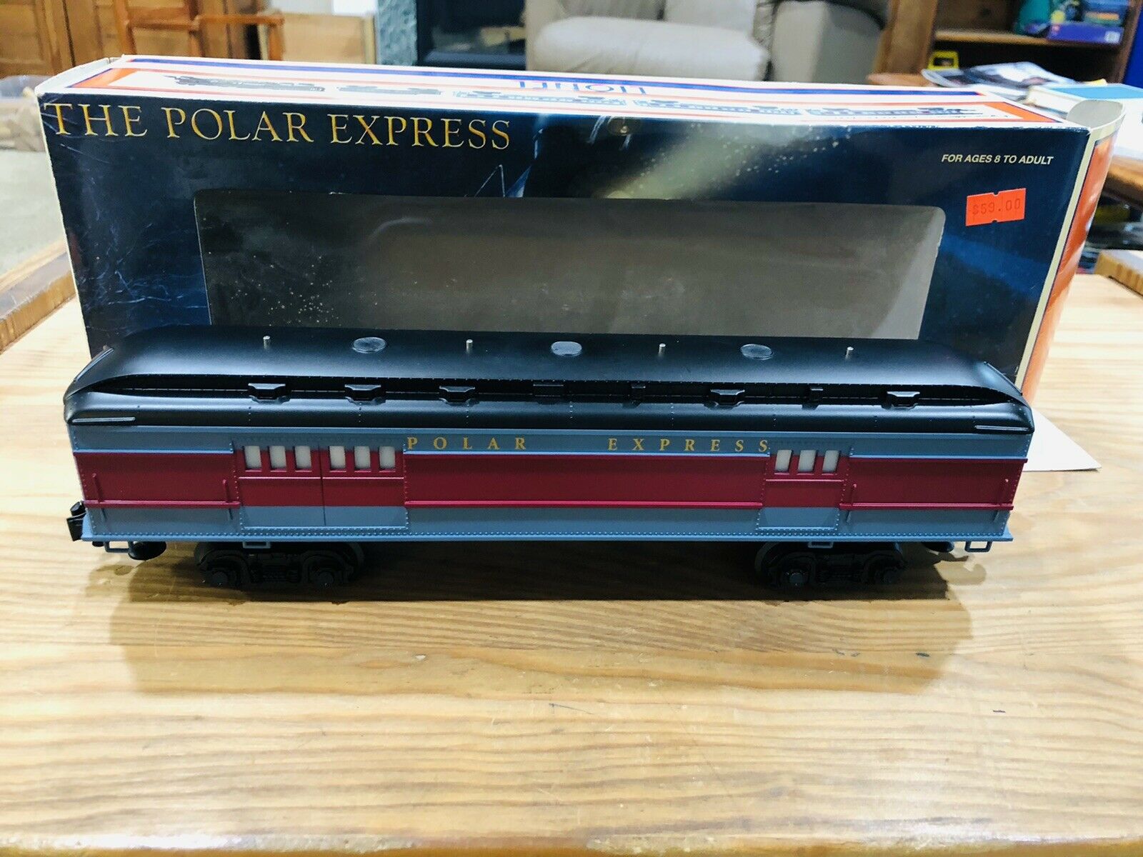 Lionel The Polar Express Baggage Car W/light 6-25135 In Original Box