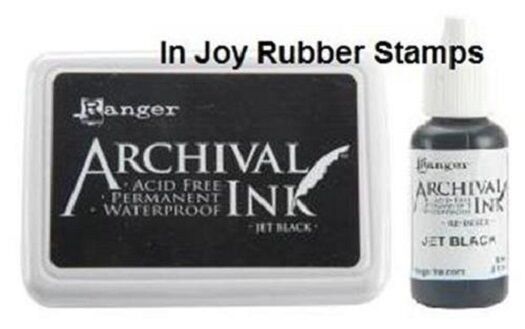 Ranger Jet Black / Plum Ink Pad / Refill Archival Acid-free Waterproof - Choices