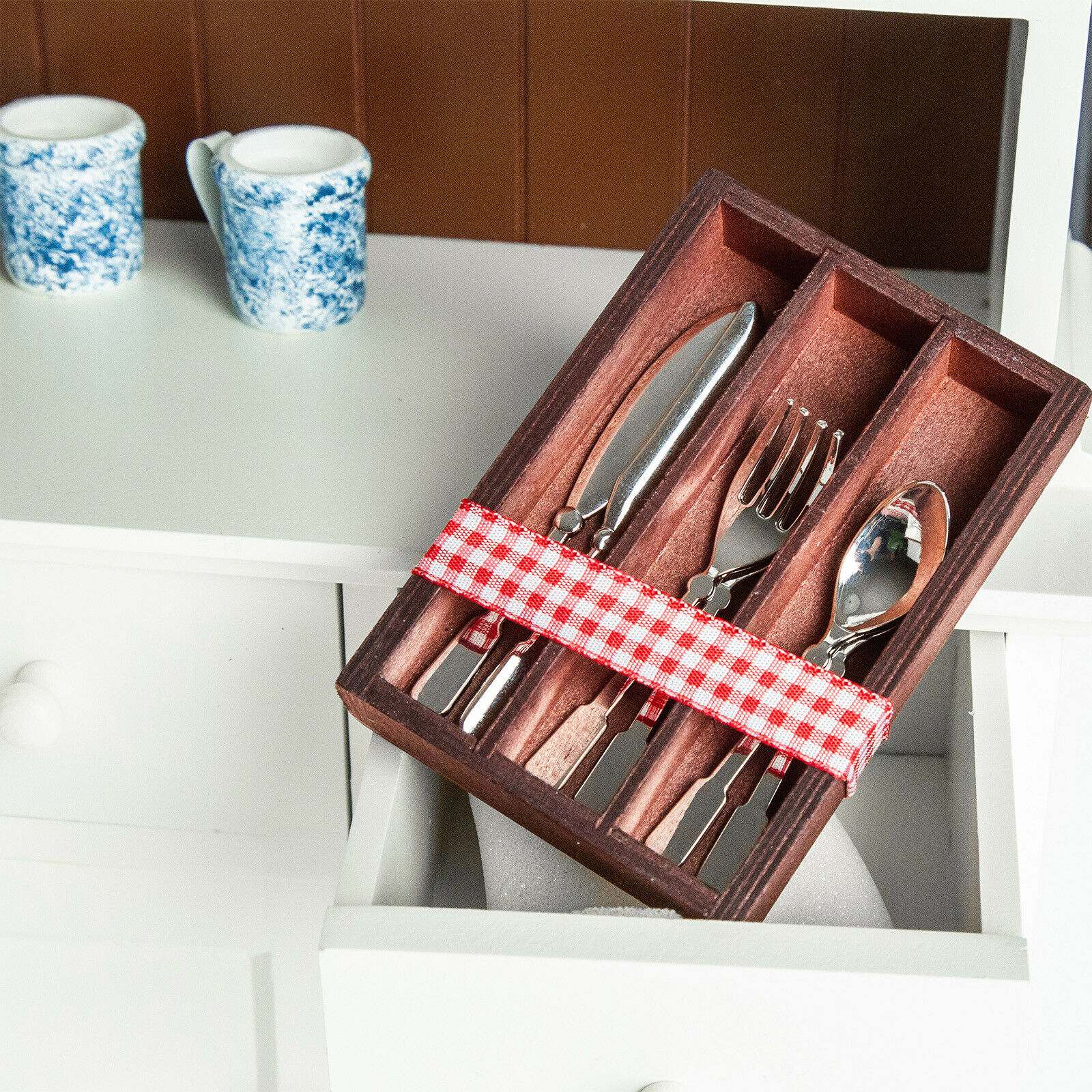 18 In Doll Accessory Flatware Utensil Set,svc For 4 Silver Utensils High Quality