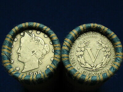 @ Nice Shotgun Roll Full Of Liberty V Nickels From Old Collection 1883-1912 @