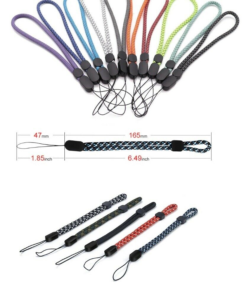 Adjustable Hand Wrist Strap Lanyard Mp4 Mp3 Camera Cell Phone Usb Various Colors