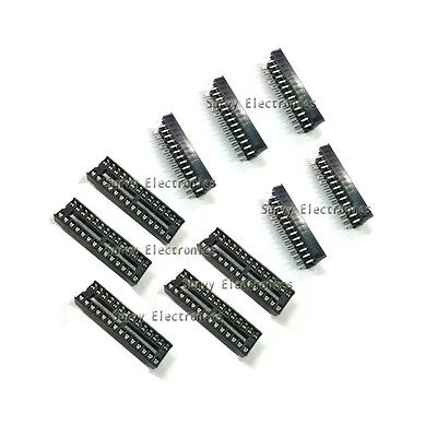 10 Pcs Dip-28 28 Pin 28pin Dip Ic Sockets Adaptor Solder Type Narrow
