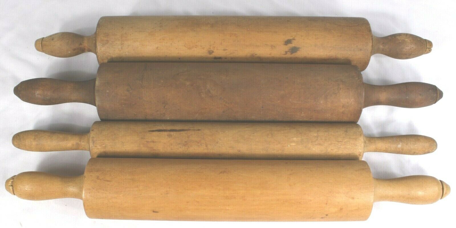 Vintage Wood Rolling Pins - Lot Of 4 - One Is Maple Munising