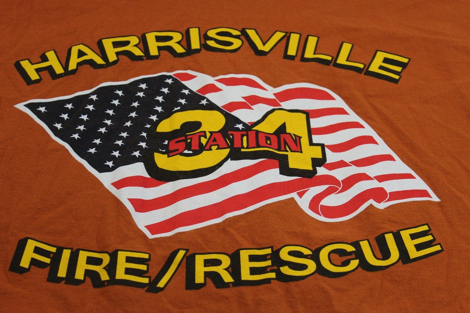 Harrisburg  Fire Rescue Station 34 Orange T Shirt