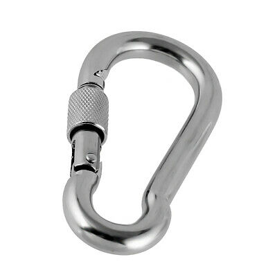 Stainless Steel Boat Carabiner Snap Hook Fitting Sail Boat Buckle Gear Clip