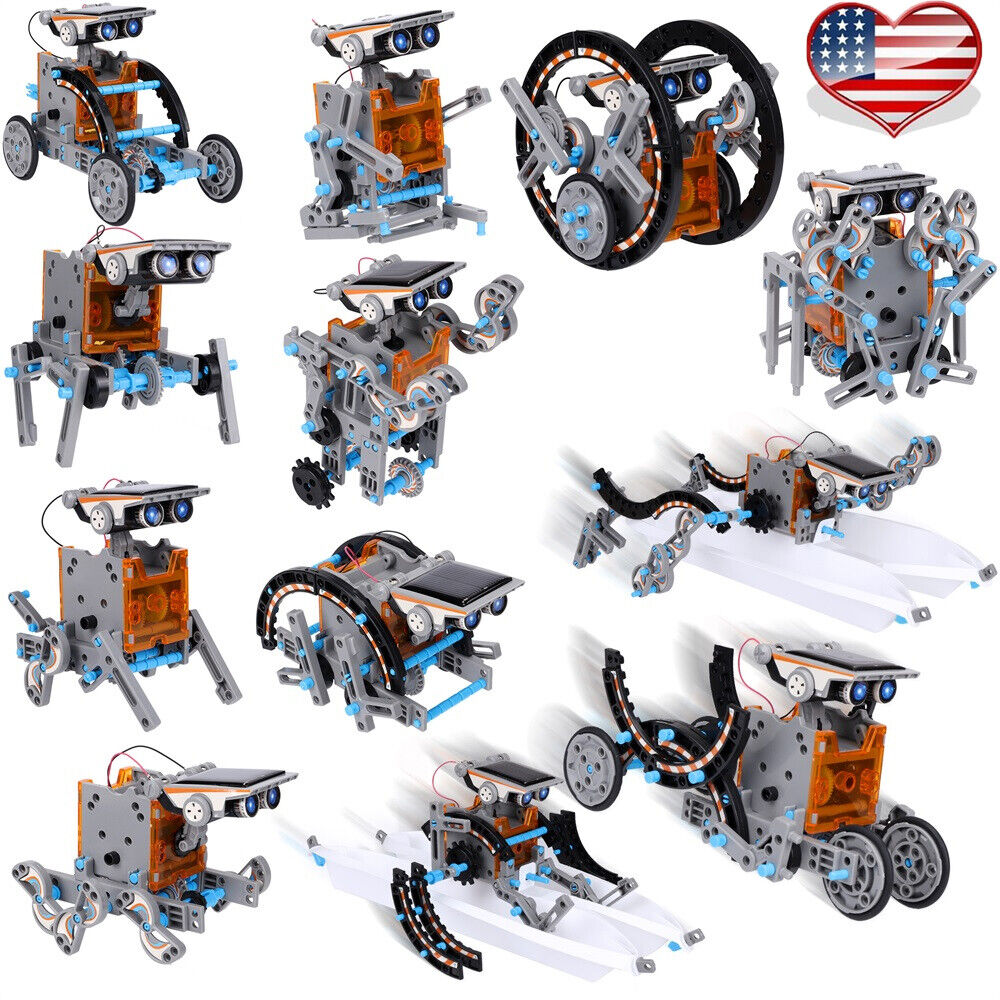 Stem Education 12-in-1 Solar Robot Toys 190 Kit Building Science Ideal Kids Gift