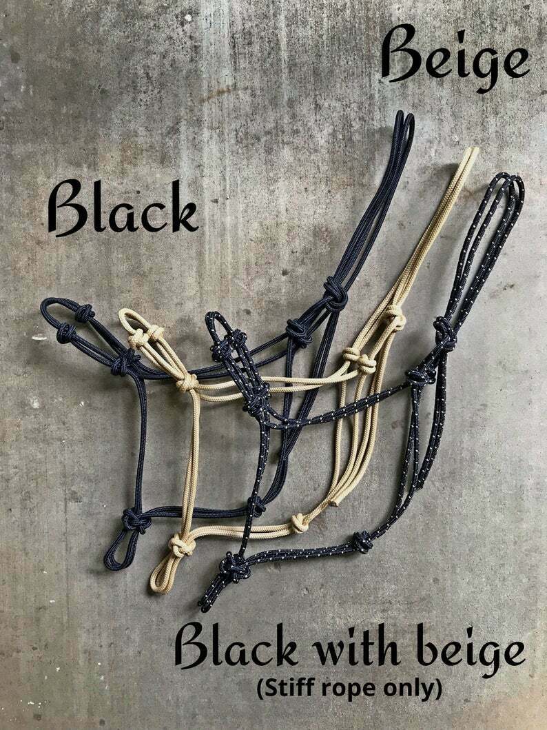Rope Halters Same Exact Quality As Clinton Anderson & Pat Parelli Soft Or Stiff