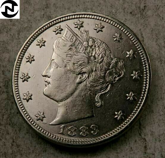 1883 (no Cent) Liberty V Nickel // Choice Au++ // 1 Coin