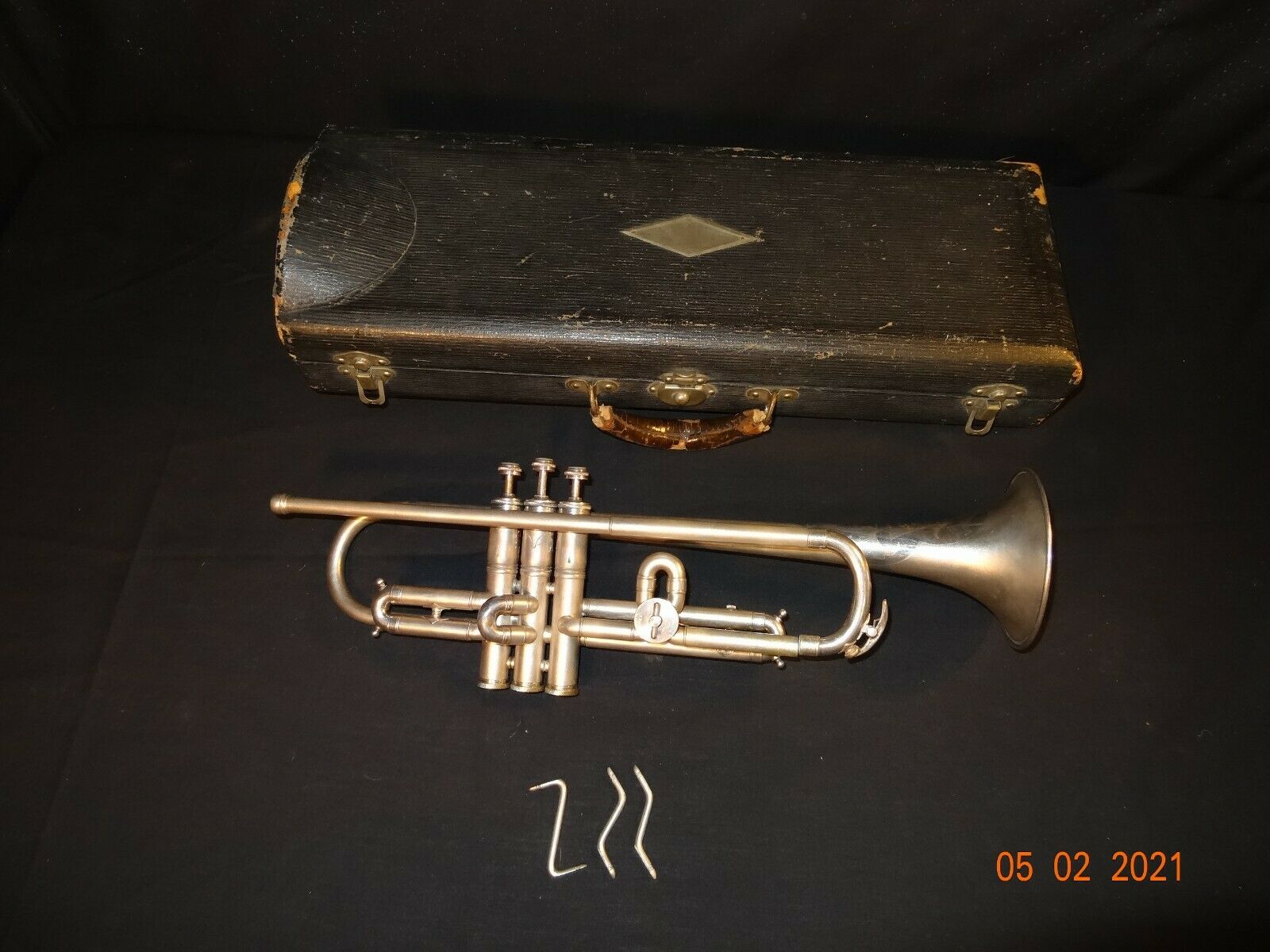 Vintage Weymann Keystone State Trumpet  Silver Plate W/ Quick Pitch Valve A-bb