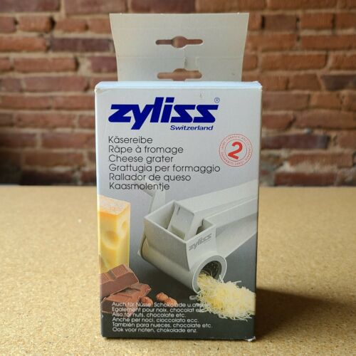 Zyliss Swiss Hard Cheese Rotary Hand Grater Fine White *free Shipping*