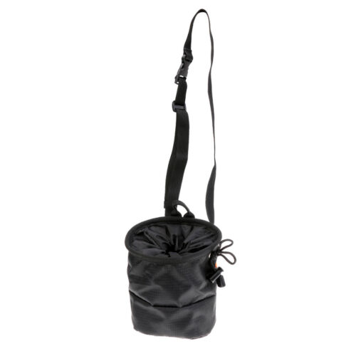 Cuboid Climbing Chalk Bag With Zip Pocket & Drawstring Closure + Waist Belt